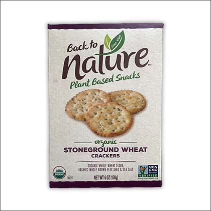 A Box of Back to Nature Stoneground Wheat Crackers