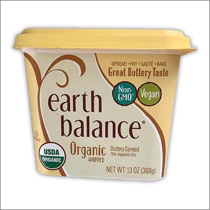 Earth Balance Organic Buttery Spread yellow tub