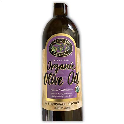 A bottle of Napa Valley Naturals Organic Olive Oil