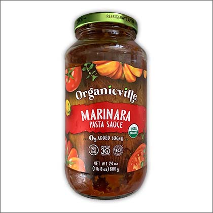 A Bottle of Orangicville Marinara Pasta Sauce