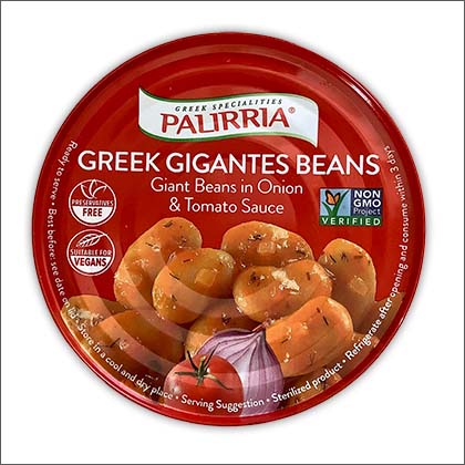 A package of Palirra Greek Gigantes Beans